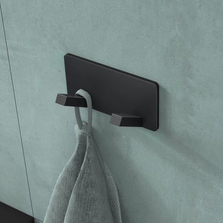 Porte-manteau mural Glasvilla, crochets muraux en aluminium, porte-manteau avec crochets pliables, tringle à vêtements, crochets pour vêtements Stalo-04+05 