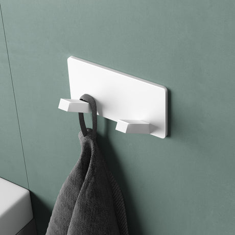 Porte-manteau mural Glasvilla, crochets muraux en aluminium, porte-manteau avec crochets pliables, tringle à vêtements, crochets pour vêtements Stalo-04+05 
