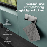 Porte-manteau mural Glasvilla, crochets muraux en aluminium, porte-manteau avec crochets pliables, tringle à vêtements, crochets pour vêtements Stalo-04+05 