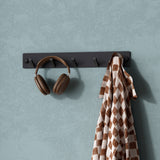 Porte-manteau mural Glasvilla, crochets muraux en aluminium, porte-manteau avec crochets pliables, tringle à vêtements, crochets pour vêtements Stalo-04+05 