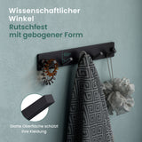 Porte-manteau mural Glasvilla, crochets muraux en aluminium, porte-manteau avec crochets pliables, tringle à vêtements, crochets pour vêtements Stalo-04+05 