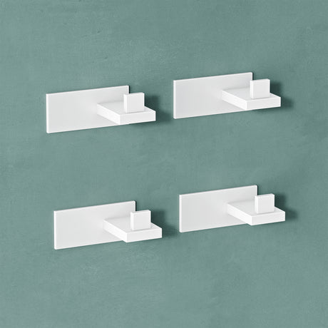 glasvilla Patères Porte-Manteau Mural Crochets Muraux en Acier Inoxydable à Manteaux Stalo-06+Stalo-07