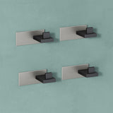 glasvilla Patères Porte-Manteau Mural Crochets Muraux en Acier Inoxydable à Manteaux Stalo-06+Stalo-07