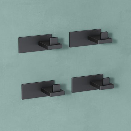 glasvilla Patères Porte-Manteau Mural Crochets Muraux en Acier Inoxydable à Manteaux Stalo-06+Stalo-07