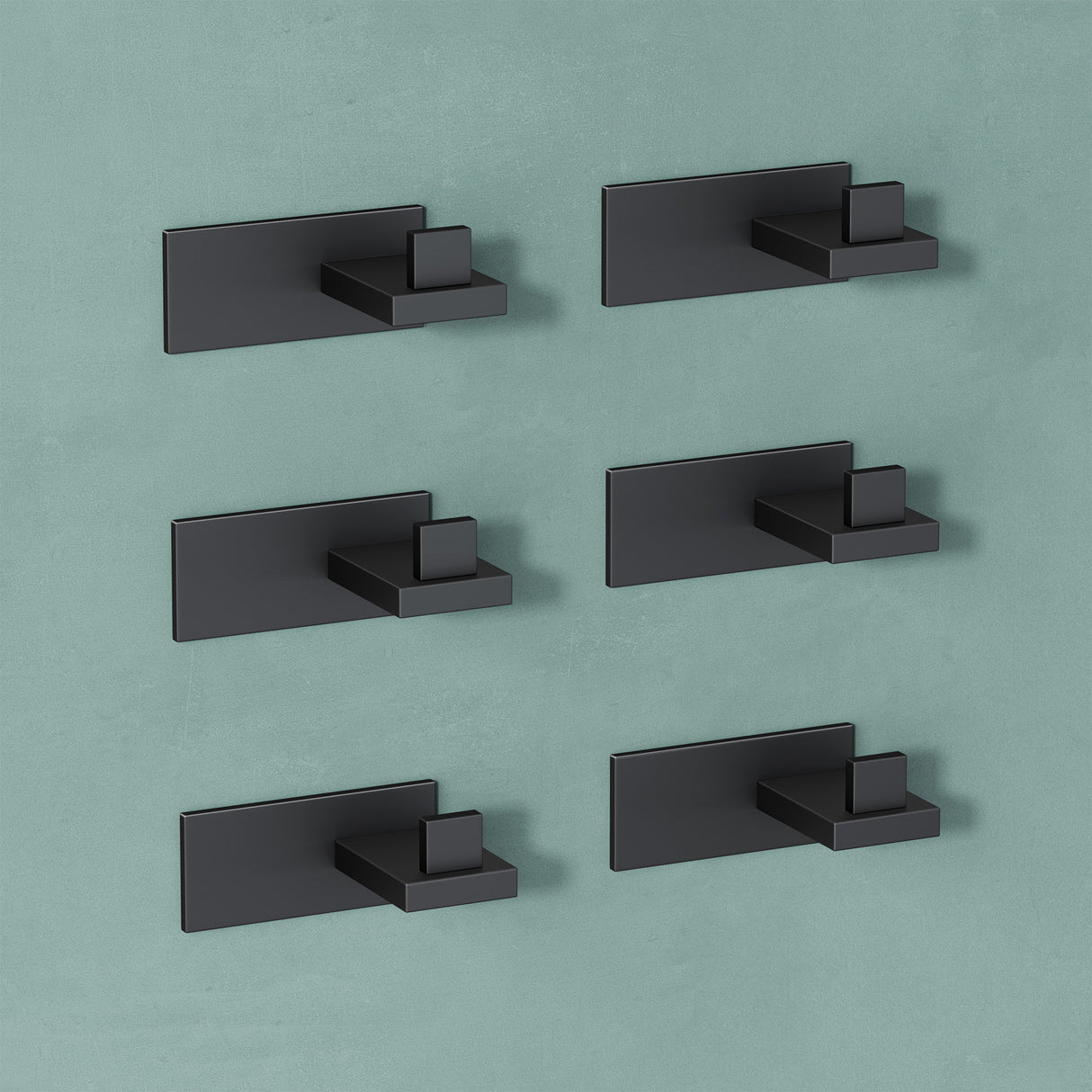 glasvilla Patères Porte-Manteau Mural Crochets Muraux en Acier Inoxydable à Manteaux Stalo-06+Stalo-07