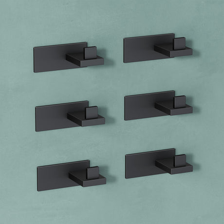 glasvilla Patères Porte-Manteau Mural Crochets Muraux en Acier Inoxydable à Manteaux Stalo-06+Stalo-07