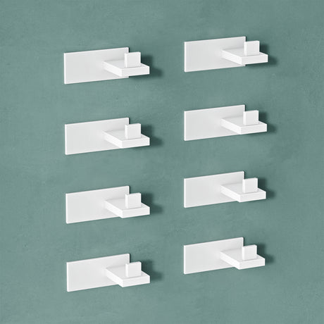 glasvilla Patères Porte-Manteau Mural Crochets Muraux en Acier Inoxydable à Manteaux Stalo-06+Stalo-07