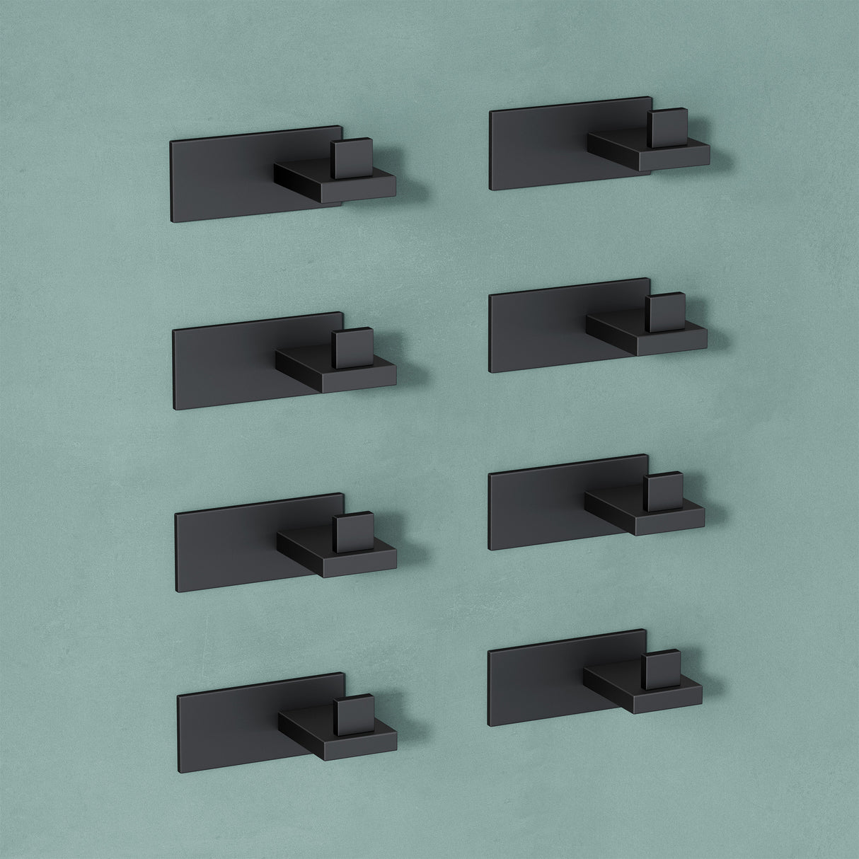 glasvilla Patères Porte-Manteau Mural Crochets Muraux en Acier Inoxydable à Manteaux Stalo-06+Stalo-07