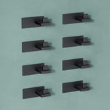 glasvilla Patères Porte-Manteau Mural Crochets Muraux en Acier Inoxydable à Manteaux Stalo-06+Stalo-07