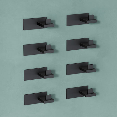 glasvilla Patères Porte-Manteau Mural Crochets Muraux en Acier Inoxydable à Manteaux Stalo-06+Stalo-07