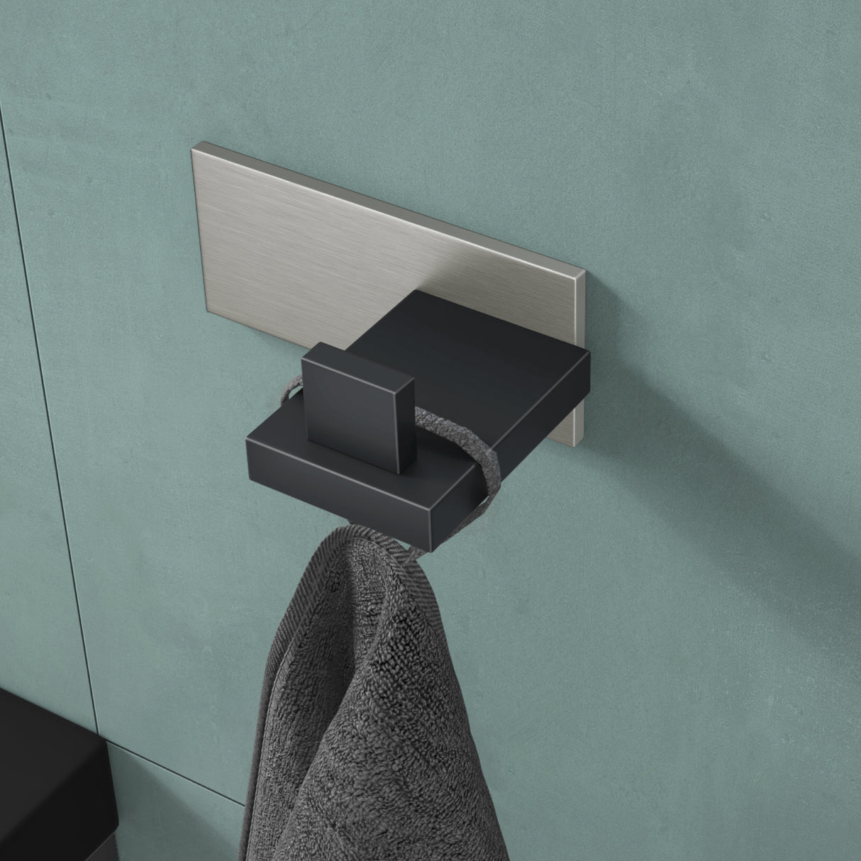 glasvilla Patères Porte-Manteau Mural Crochets Muraux en Acier Inoxydable à Manteaux Stalo-06+Stalo-07