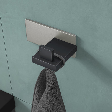 glasvilla Patères Porte-Manteau Mural Crochets Muraux en Acier Inoxydable à Manteaux Stalo-06+Stalo-07