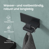 glasvilla Patères Porte-Manteau Mural Crochets Muraux en Acier Inoxydable à Manteaux Stalo-06+Stalo-07