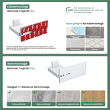 glasvilla Patères Porte-Manteau Mural Crochets Muraux en Acier Inoxydable à Manteaux Stalo-06+Stalo-07