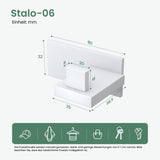 glasvilla Patères Porte-Manteau Mural Crochets Muraux en Acier Inoxydable à Manteaux Stalo-06+Stalo-07