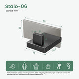 glasvilla Patères Porte-Manteau Mural Crochets Muraux en Acier Inoxydable à Manteaux Stalo-06+Stalo-07