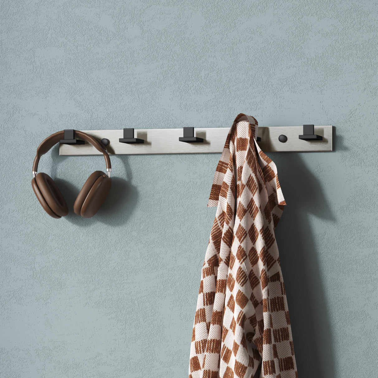 glasvilla Patères Porte-Manteau Mural Crochets Muraux en Acier Inoxydable à Manteaux Stalo-06+Stalo-07