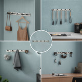 glasvilla Patères Porte-Manteau Mural Crochets Muraux en Acier Inoxydable à Manteaux Stalo-06+Stalo-07