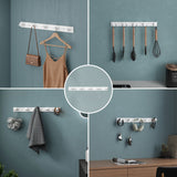 glasvilla Patères Porte-Manteau Mural Crochets Muraux en Acier Inoxydable à Manteaux Stalo-06+Stalo-07