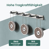 glasvilla Patères Porte-Manteau Mural Crochets Muraux en Acier Inoxydable à Manteaux Stalo-06+Stalo-07