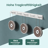 glasvilla Patères Porte-Manteau Mural Crochets Muraux en Acier Inoxydable à Manteaux Stalo-06+Stalo-07