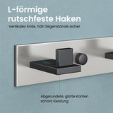 glasvilla Patères Porte-Manteau Mural Crochets Muraux en Acier Inoxydable à Manteaux Stalo-06+Stalo-07