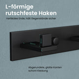 glasvilla Patères Porte-Manteau Mural Crochets Muraux en Acier Inoxydable à Manteaux Stalo-06+Stalo-07