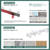 glasvilla Patères Porte-Manteau Mural Crochets Muraux en Acier Inoxydable à Manteaux Stalo-06+Stalo-07