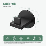 glasvilla Appendiabiti da Parete in Acciaio Inossidabile 304, Attaccapanni da Muro per Camera da Letto, Ingresso, Cucina, Stalo-08+Stalo-09