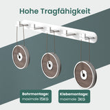 glasvilla Appendiabiti da Parete in Acciaio Inossidabile 304, Attaccapanni da Muro per Camera da Letto, Ingresso, Cucina, Stalo-08+Stalo-09