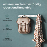 glasvilla Appendiabiti da Parete in Acciaio Inossidabile 304, Attaccapanni da Muro per Camera da Letto, Ingresso, Cucina, Stalo-08+Stalo-09