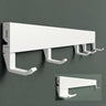 glasvilla Garderobenleiste mit verstellbaren Haken, Kleiderhaken aus Aluminium, Wandgarderobe Garderobenhaken Stalo-10