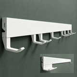 glasvilla Garderobenleiste mit verstellbaren Haken, Kleiderhaken aus Aluminium, Wandgarderobe Garderobenhaken Stalo-10