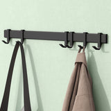 glasvilla Kleiderhaken zum Bohren oder Kleben, Garderobenleiste aus Aluminium, Garderobenhaken Wandhaken Stalo-12