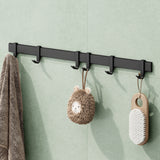 glasvilla Kleiderhaken zum Bohren oder Kleben, Garderobenleiste aus Aluminium, Garderobenhaken Wandhaken Stalo-12