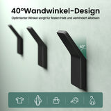 glasvilla Kleiderhaken Garderobenhaken 4 Stück, Wandhaken zum Bohren oder Kleben für Schlafzimmer, Badezimmer, Kleiderschrank, Wohnzimmer Stalo-13