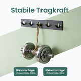 glasvilla Appendiabiti da Parete con 5 Ganci, Attaccapanni da Muro in Metallo, Strato Antiruggine, Ganci Appendiabiti per Camera da Letto, Ingresso, Cucina, Bagno, Stalo-14