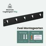 glasvilla Appendiabiti da Parete con 5 Ganci, Attaccapanni da Muro in Metallo, Strato Antiruggine, Ganci Appendiabiti per Camera da Letto, Ingresso, Cucina, Bagno, Stalo-14