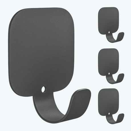glasvilla Ganci da Parete in Lega di Alluminio, Attaccapanni da Muro 4pcs per Camera da Letto, Ingresso, Cucina, Stalo-15