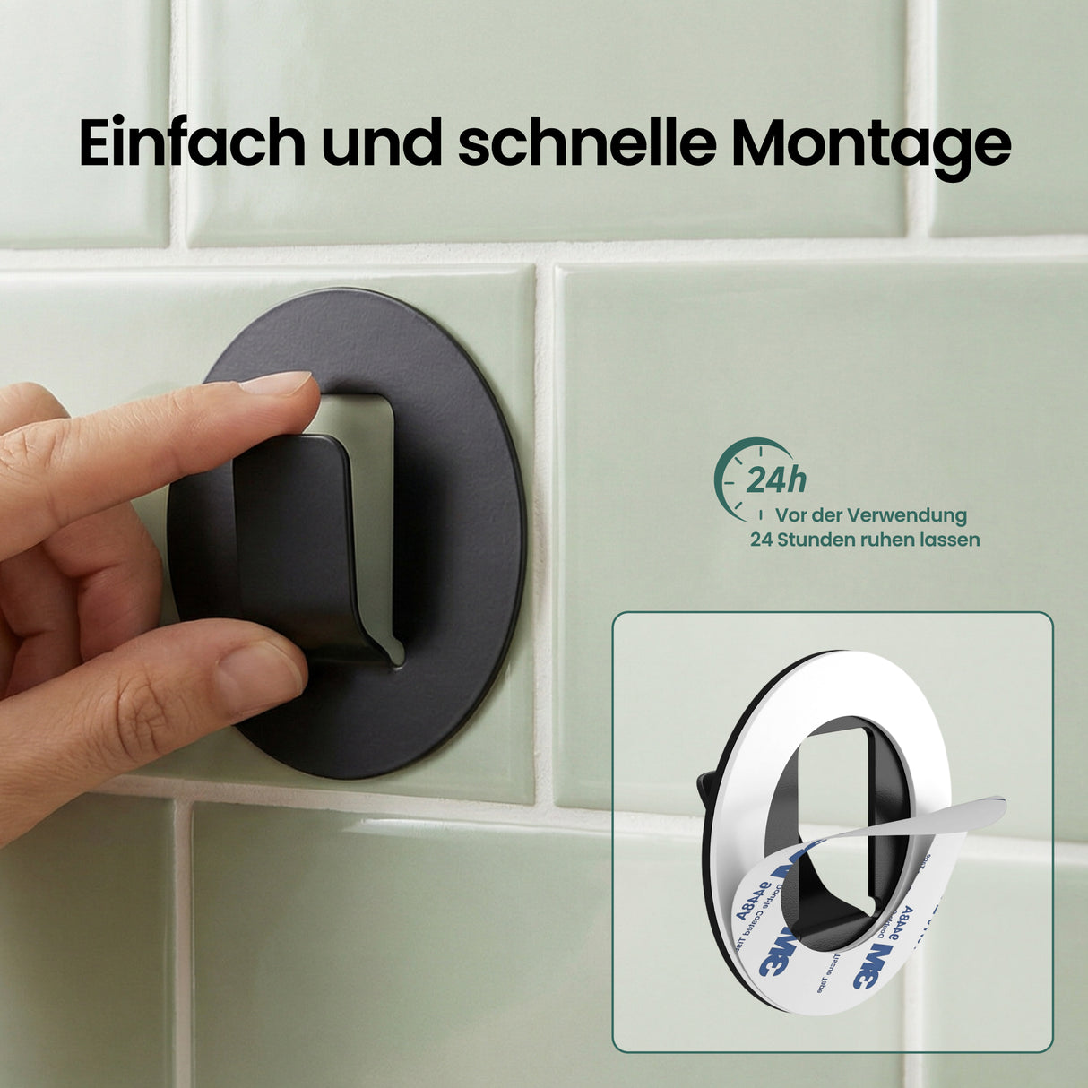 glasvilla  Kleiderhaken 4 Stück Wandgarderobe Wandhaken aus Aluminiumlegierung Garderobenleiste Garderobenhaken  Stalo-16