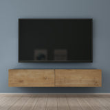 glasvilla Table TV Meuble TV Poignée Dissimulée avec Fermeture en Douceur Meuble Mural Bas pour Salon Fernsehschrank02