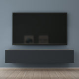 Glasvilla Design – Mueble TV suspendido con cierre suave y tirador oculto (Fernsehschrank02)