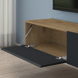 glasvilla Table TV Meuble TV Poignée Dissimulée avec Fermeture en Douceur Meuble Mural Bas pour Salon Fernsehschrank02