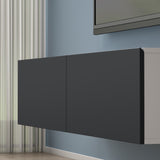 glasvilla Table TV Meuble TV Poignée Dissimulée avec Fermeture en Douceur Meuble Mural Bas pour Salon Fernsehschrank02