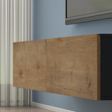 glasvilla Table TV Meuble TV Poignée Dissimulée avec Fermeture en Douceur Meuble Mural Bas pour Salon Fernsehschrank02