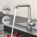 glasvilla Robinet de Cuisine avec Douchette Extractible, Mitigeur Évier Pivotant à 360°, Robinetterie en Acier Inoxydable Turnix-04