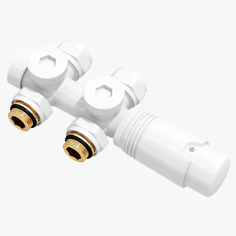 Glasvilla Design – Válvula termostática para radiador con regulador de temperatura (6°–28°C)