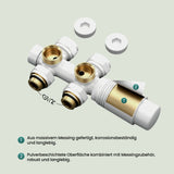 Glasvilla Design – Válvula termostática para radiador con regulador de temperatura (6°–28°C)