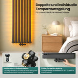 Glasvilla Design – Válvula termostática para radiador con regulador de temperatura (6°–28°C)