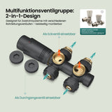 Glasvilla Design – Válvula termostática para radiador con regulador de temperatura (6°–28°C)